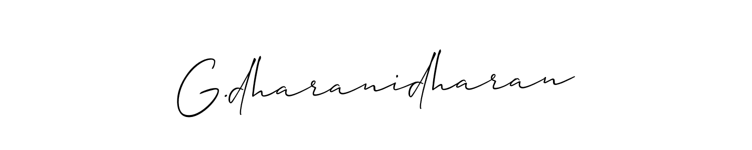 Make a beautiful signature design for name G.dharanidharan. Use this online signature maker to create a handwritten signature for free. G.dharanidharan signature style 2 images and pictures png