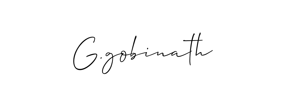 How to Draw G.gobinath signature style? Allison_Script is a latest design signature styles for name G.gobinath. G.gobinath signature style 2 images and pictures png