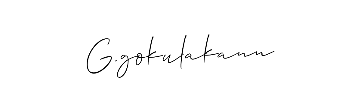 You can use this online signature creator to create a handwritten signature for the name G.gokulakann. This is the best online autograph maker. G.gokulakann signature style 2 images and pictures png