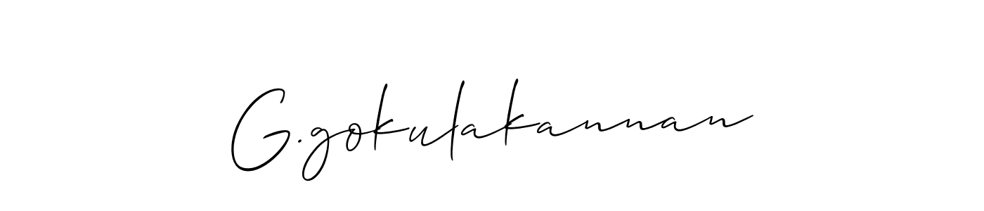 Once you've used our free online signature maker to create your best signature Allison_Script style, it's time to enjoy all of the benefits that G.gokulakannan name signing documents. G.gokulakannan signature style 2 images and pictures png
