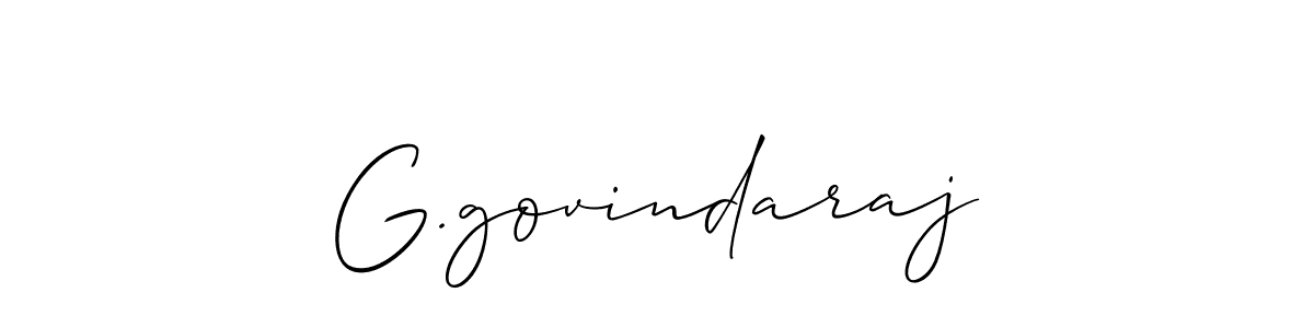 It looks lik you need a new signature style for name G.govindaraj. Design unique handwritten (Allison_Script) signature with our free signature maker in just a few clicks. G.govindaraj signature style 2 images and pictures png