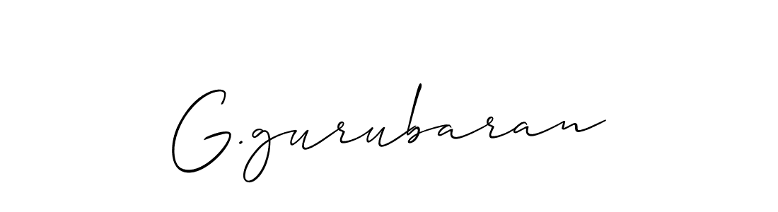 Also we have G.gurubaran name is the best signature style. Create professional handwritten signature collection using Allison_Script autograph style. G.gurubaran signature style 2 images and pictures png