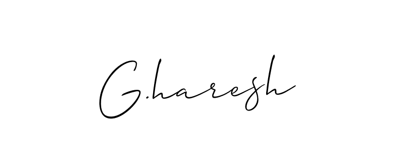 Also You can easily find your signature by using the search form. We will create G.haresh name handwritten signature images for you free of cost using Allison_Script sign style. G.haresh signature style 2 images and pictures png