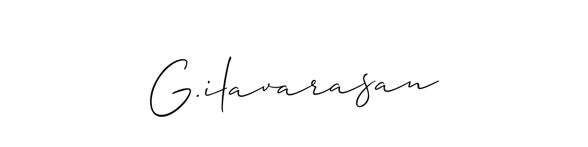 if you are searching for the best signature style for your name G.ilavarasan. so please give up your signature search. here we have designed multiple signature styles  using Allison_Script. G.ilavarasan signature style 2 images and pictures png