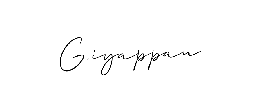 You can use this online signature creator to create a handwritten signature for the name G.iyappan. This is the best online autograph maker. G.iyappan signature style 2 images and pictures png