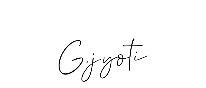 if you are searching for the best signature style for your name G.jyoti. so please give up your signature search. here we have designed multiple signature styles  using Allison_Script. G.jyoti signature style 2 images and pictures png