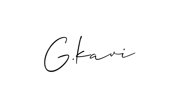 Design your own signature with our free online signature maker. With this signature software, you can create a handwritten (Allison_Script) signature for name G.kavi. G.kavi signature style 2 images and pictures png