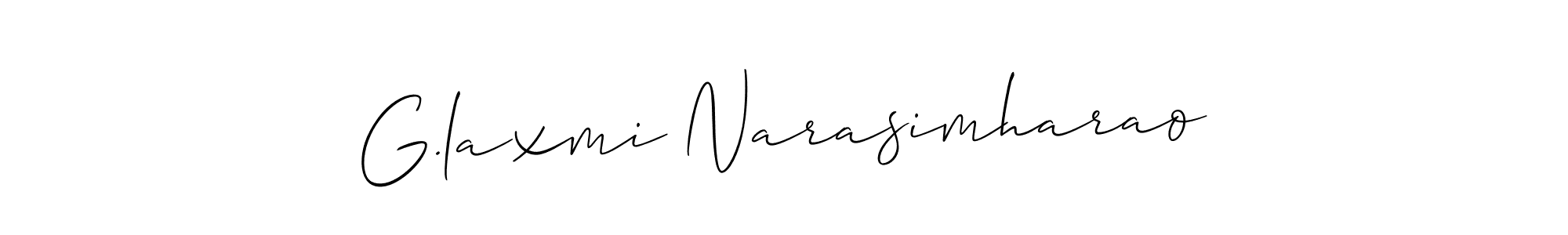 How to make G.laxmi Narasimharao signature? Allison_Script is a professional autograph style. Create handwritten signature for G.laxmi Narasimharao name. G.laxmi Narasimharao signature style 2 images and pictures png