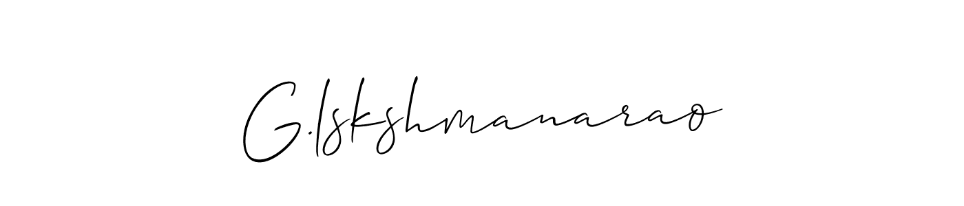 G.lskshmanarao stylish signature style. Best Handwritten Sign (Allison_Script) for my name. Handwritten Signature Collection Ideas for my name G.lskshmanarao. G.lskshmanarao signature style 2 images and pictures png