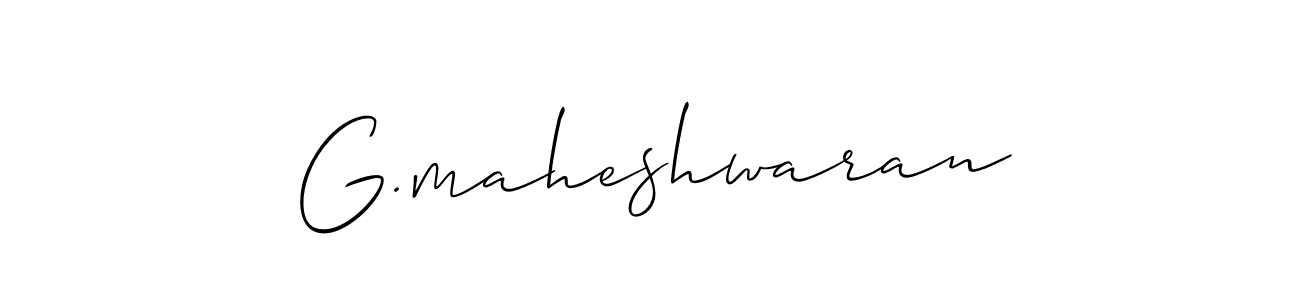 It looks lik you need a new signature style for name G.maheshwaran. Design unique handwritten (Allison_Script) signature with our free signature maker in just a few clicks. G.maheshwaran signature style 2 images and pictures png