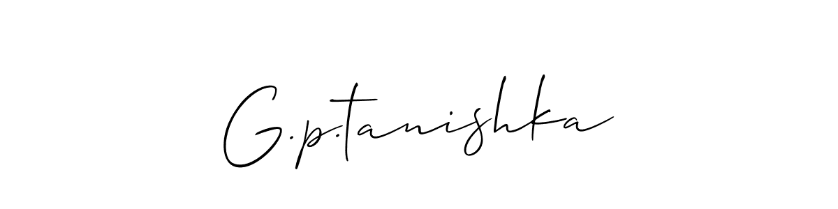 This is the best signature style for the G.p.tanishka name. Also you like these signature font (Allison_Script). Mix name signature. G.p.tanishka signature style 2 images and pictures png