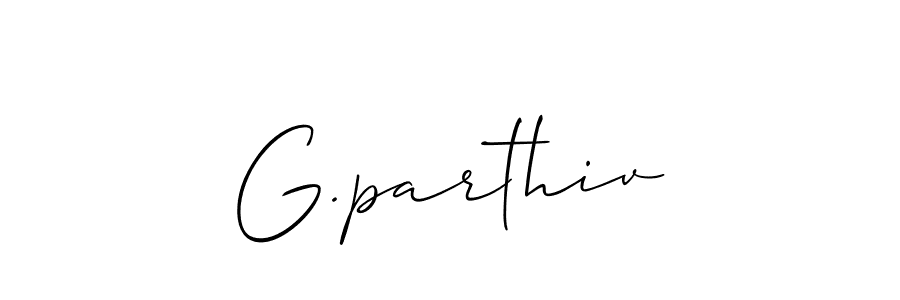 Make a beautiful signature design for name G.parthiv. Use this online signature maker to create a handwritten signature for free. G.parthiv signature style 2 images and pictures png