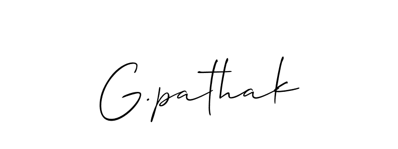 You should practise on your own different ways (Allison_Script) to write your name (G.pathak) in signature. don't let someone else do it for you. G.pathak signature style 2 images and pictures png