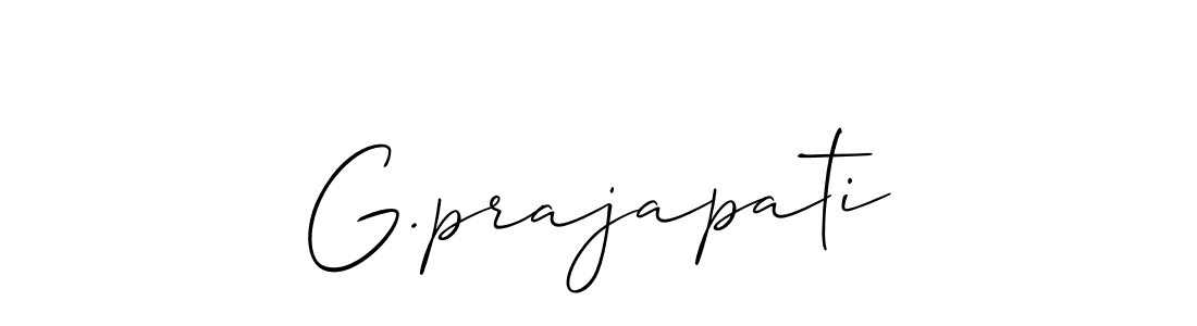 The best way (Allison_Script) to make a short signature is to pick only two or three words in your name. The name G.prajapati include a total of six letters. For converting this name. G.prajapati signature style 2 images and pictures png