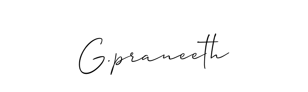 G.praneeth stylish signature style. Best Handwritten Sign (Allison_Script) for my name. Handwritten Signature Collection Ideas for my name G.praneeth. G.praneeth signature style 2 images and pictures png