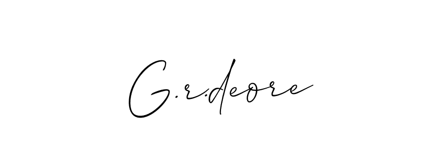 You can use this online signature creator to create a handwritten signature for the name G.r.deore. This is the best online autograph maker. G.r.deore signature style 2 images and pictures png