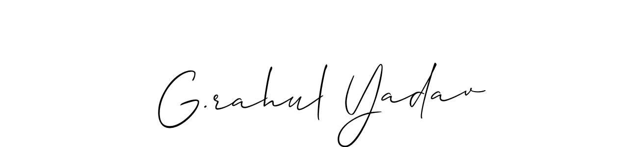 You should practise on your own different ways (Allison_Script) to write your name (G.rahul Yadav) in signature. don't let someone else do it for you. G.rahul Yadav signature style 2 images and pictures png