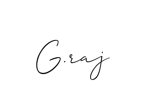 How to make G.raj signature? Allison_Script is a professional autograph style. Create handwritten signature for G.raj name. G.raj signature style 2 images and pictures png