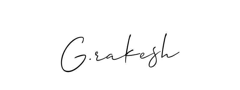 G.rakesh stylish signature style. Best Handwritten Sign (Allison_Script) for my name. Handwritten Signature Collection Ideas for my name G.rakesh. G.rakesh signature style 2 images and pictures png