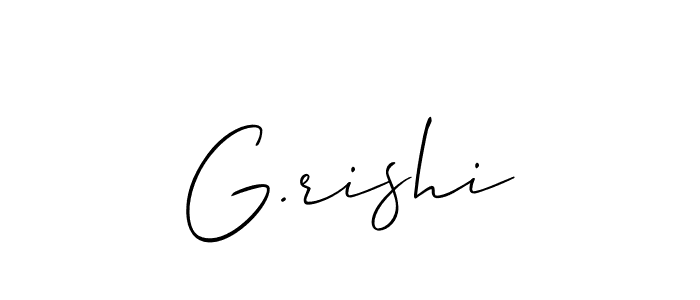 Make a beautiful signature design for name G.rishi. Use this online signature maker to create a handwritten signature for free. G.rishi signature style 2 images and pictures png