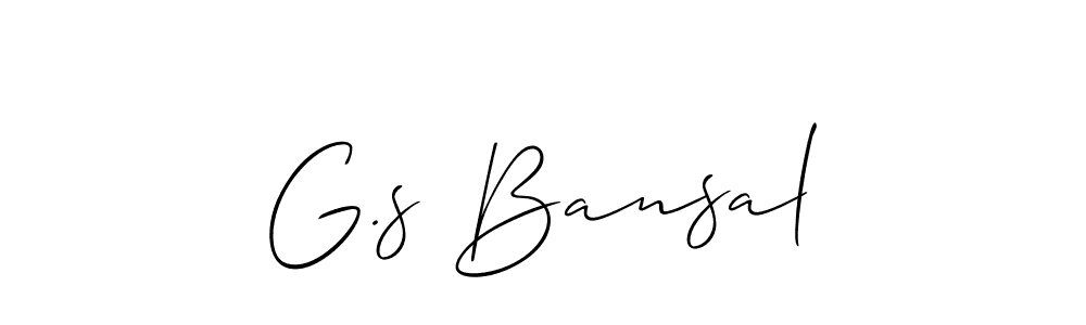 Make a short G.s Bansal signature style. Manage your documents anywhere anytime using Allison_Script. Create and add eSignatures, submit forms, share and send files easily. G.s Bansal signature style 2 images and pictures png