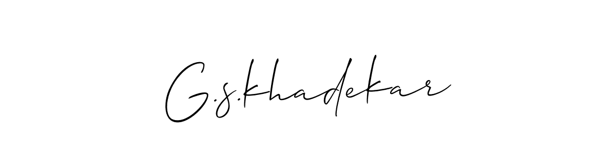 Check out images of Autograph of G.s.khadekar name. Actor G.s.khadekar Signature Style. Allison_Script is a professional sign style online. G.s.khadekar signature style 2 images and pictures png