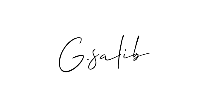 Best and Professional Signature Style for G.salib. Allison_Script Best Signature Style Collection. G.salib signature style 2 images and pictures png