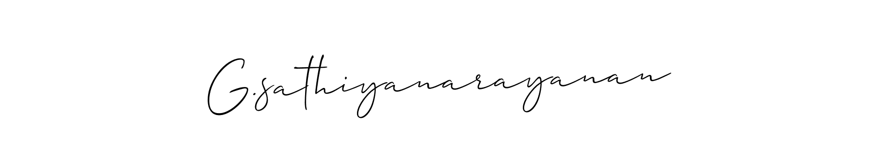 Make a beautiful signature design for name G.sathiyanarayanan. Use this online signature maker to create a handwritten signature for free. G.sathiyanarayanan signature style 2 images and pictures png