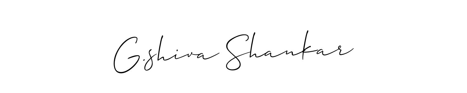 G.shiva Shankar stylish signature style. Best Handwritten Sign (Allison_Script) for my name. Handwritten Signature Collection Ideas for my name G.shiva Shankar. G.shiva Shankar signature style 2 images and pictures png