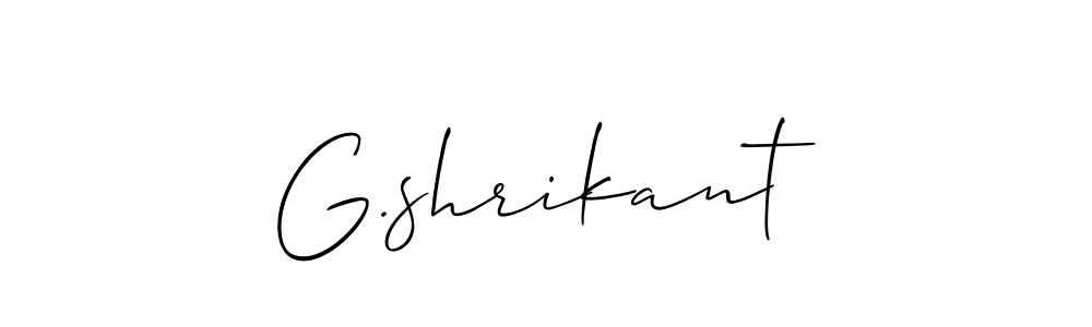 Once you've used our free online signature maker to create your best signature Allison_Script style, it's time to enjoy all of the benefits that G.shrikant name signing documents. G.shrikant signature style 2 images and pictures png