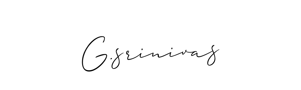 Make a beautiful signature design for name G.srinivas. Use this online signature maker to create a handwritten signature for free. G.srinivas signature style 2 images and pictures png