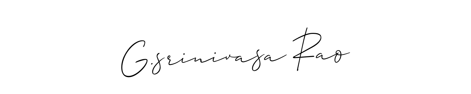 How to make G.srinivasa Rao name signature. Use Allison_Script style for creating short signs online. This is the latest handwritten sign. G.srinivasa Rao signature style 2 images and pictures png