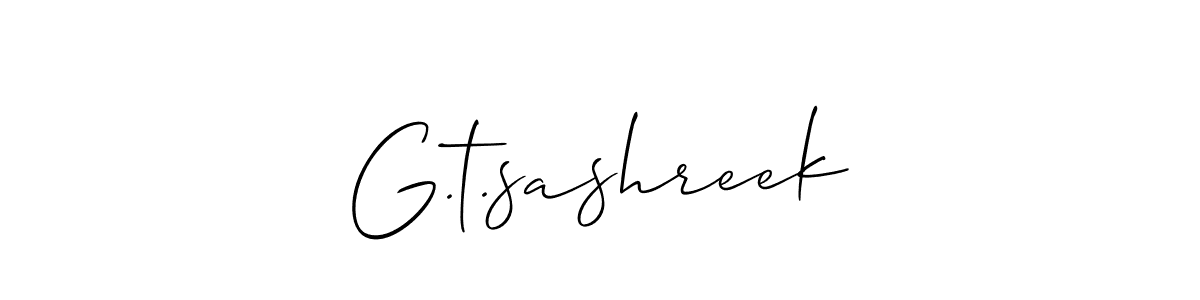 This is the best signature style for the G.t.sashreek name. Also you like these signature font (Allison_Script). Mix name signature. G.t.sashreek signature style 2 images and pictures png