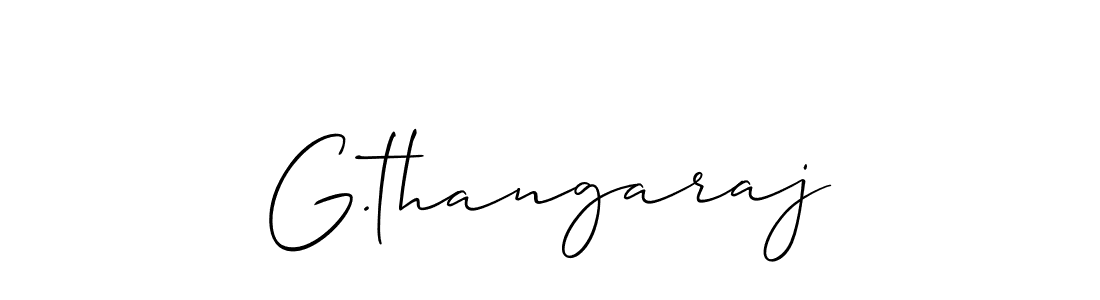 You should practise on your own different ways (Allison_Script) to write your name (G.thangaraj) in signature. don't let someone else do it for you. G.thangaraj signature style 2 images and pictures png