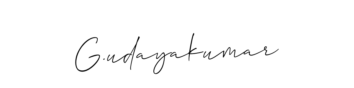 How to make G.udayakumar signature? Allison_Script is a professional autograph style. Create handwritten signature for G.udayakumar name. G.udayakumar signature style 2 images and pictures png