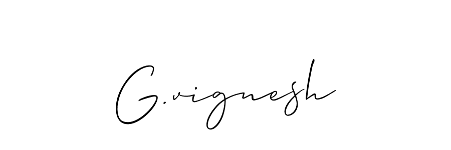 Make a beautiful signature design for name G.vignesh. Use this online signature maker to create a handwritten signature for free. G.vignesh signature style 2 images and pictures png