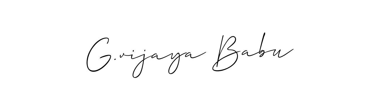 G.vijaya Babu stylish signature style. Best Handwritten Sign (Allison_Script) for my name. Handwritten Signature Collection Ideas for my name G.vijaya Babu. G.vijaya Babu signature style 2 images and pictures png