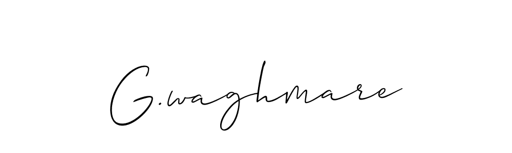 It looks lik you need a new signature style for name G.waghmare. Design unique handwritten (Allison_Script) signature with our free signature maker in just a few clicks. G.waghmare signature style 2 images and pictures png