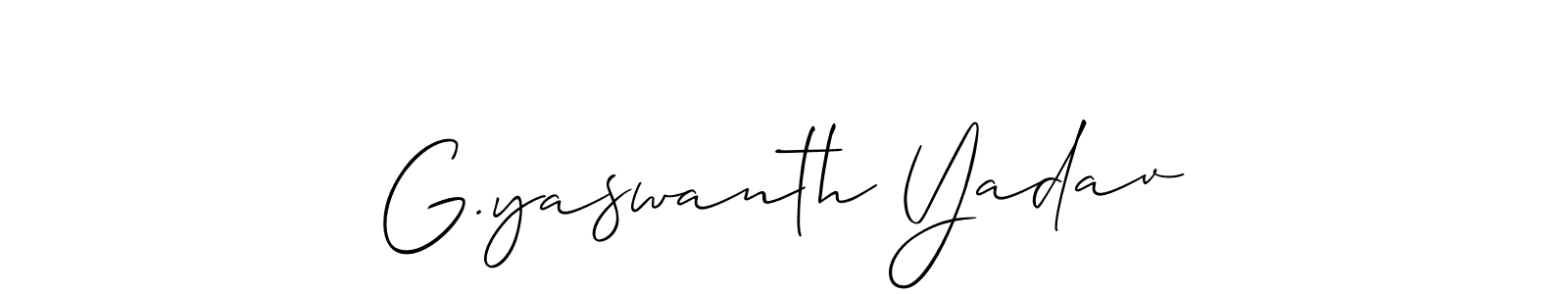 How to Draw G.yaswanth Yadav signature style? Allison_Script is a latest design signature styles for name G.yaswanth Yadav. G.yaswanth Yadav signature style 2 images and pictures png