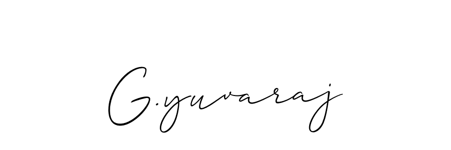Best and Professional Signature Style for G.yuvaraj. Allison_Script Best Signature Style Collection. G.yuvaraj signature style 2 images and pictures png