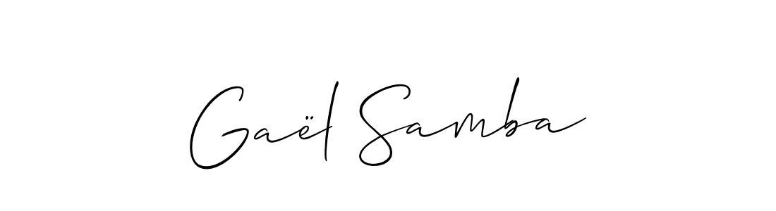 Gaël Samba stylish signature style. Best Handwritten Sign (Allison_Script) for my name. Handwritten Signature Collection Ideas for my name Gaël Samba. Gaël Samba signature style 2 images and pictures png