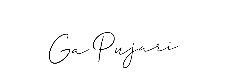 Check out images of Autograph of Ga Pujari name. Actor Ga Pujari Signature Style. Allison_Script is a professional sign style online. Ga Pujari signature style 2 images and pictures png