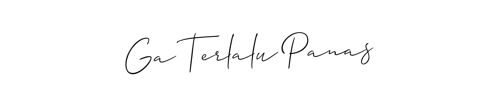 Similarly Allison_Script is the best handwritten signature design. Signature creator online .You can use it as an online autograph creator for name Ga Terlalu Panas. Ga Terlalu Panas signature style 2 images and pictures png