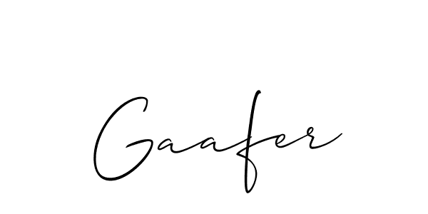 if you are searching for the best signature style for your name Gaafer. so please give up your signature search. here we have designed multiple signature styles  using Allison_Script. Gaafer signature style 2 images and pictures png