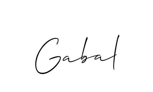 How to make Gabal name signature. Use Allison_Script style for creating short signs online. This is the latest handwritten sign. Gabal signature style 2 images and pictures png