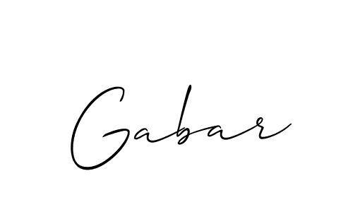 Gabar stylish signature style. Best Handwritten Sign (Allison_Script) for my name. Handwritten Signature Collection Ideas for my name Gabar. Gabar signature style 2 images and pictures png