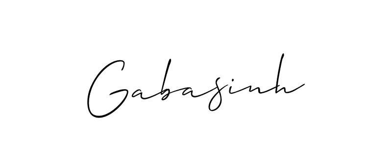 Gabasinh stylish signature style. Best Handwritten Sign (Allison_Script) for my name. Handwritten Signature Collection Ideas for my name Gabasinh. Gabasinh signature style 2 images and pictures png