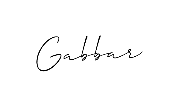 Use a signature maker to create a handwritten signature online. With this signature software, you can design (Allison_Script) your own signature for name Gabbar. Gabbar signature style 2 images and pictures png