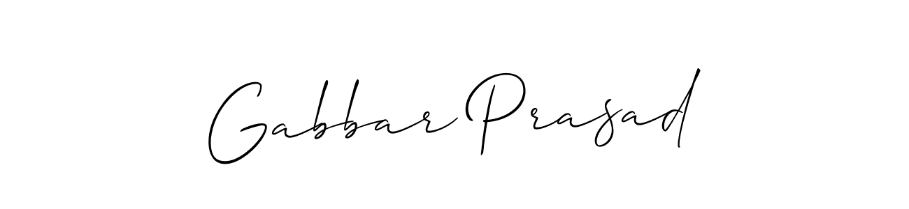 Allison_Script is a professional signature style that is perfect for those who want to add a touch of class to their signature. It is also a great choice for those who want to make their signature more unique. Get Gabbar Prasad name to fancy signature for free. Gabbar Prasad signature style 2 images and pictures png