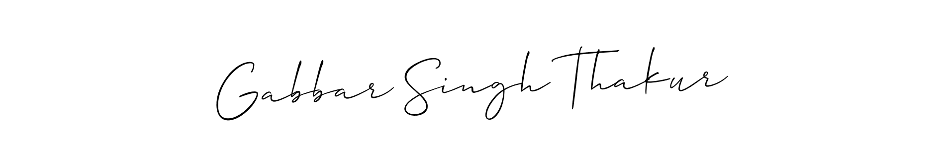 How to make Gabbar Singh Thakur signature? Allison_Script is a professional autograph style. Create handwritten signature for Gabbar Singh Thakur name. Gabbar Singh Thakur signature style 2 images and pictures png